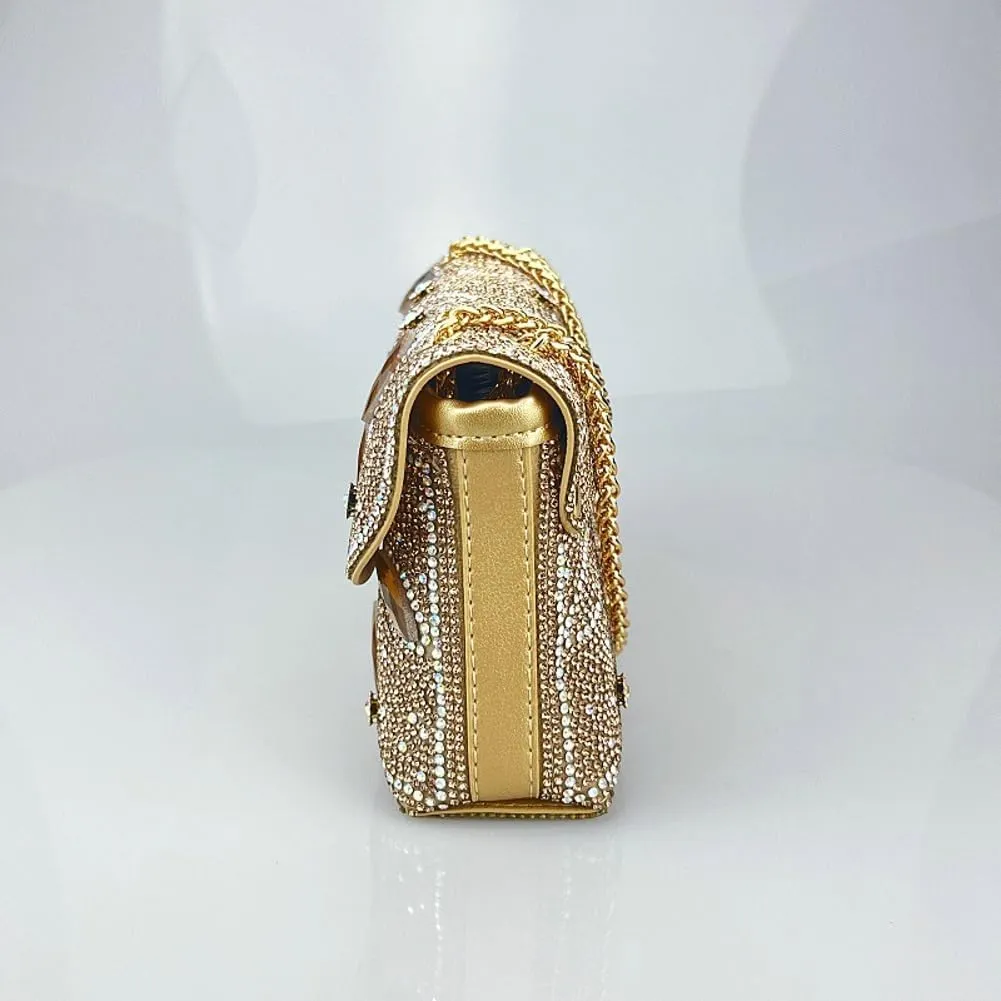 Sparkly Rhinestones Clutch Purses Women 2025 Chain Handbags Bling Bling Evening Bags for Cocktail Prom Party Wedding