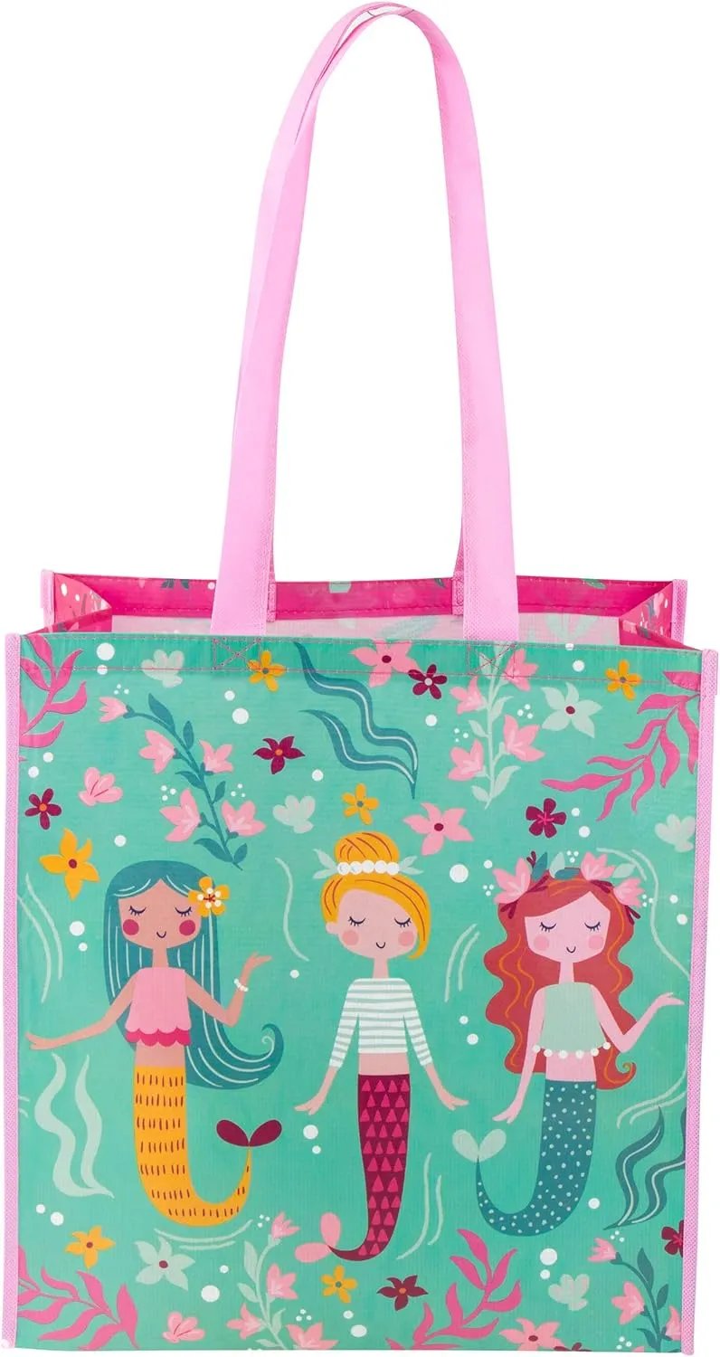 Stephen Joseph, Large Recycled Gift Bag with Handles, Kids Reusable Birthday Party Gift Bag, Shopping Bag