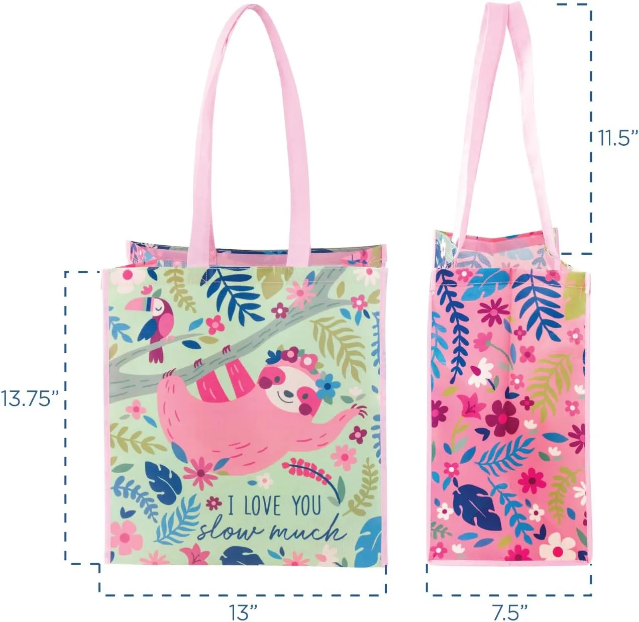 Stephen Joseph, Large Recycled Gift Bag with Handles, Kids, Reusable, Birthday Party Gift Bag, Shopping Bag