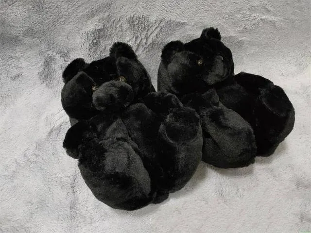 Teddy Bear Plush Slippers Cartoon Cute Bear House Slipper