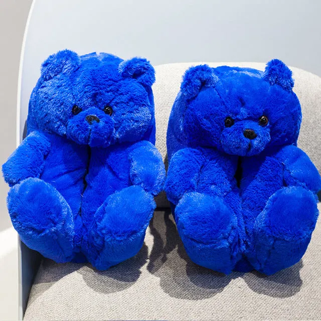 Teddy Bear Plush Slippers Cartoon Cute Bear House Slipper