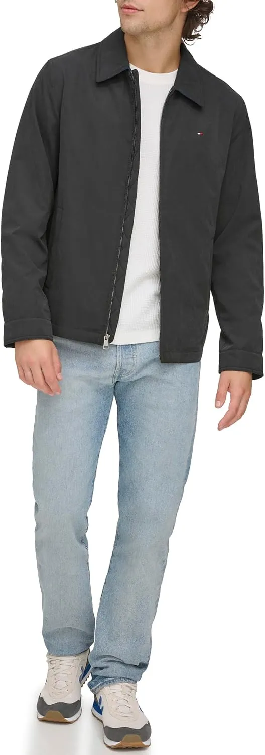 Tommy Hilfiger Men's Lightweight Microtwill Golf Jacket (Standard and Big & Tall)