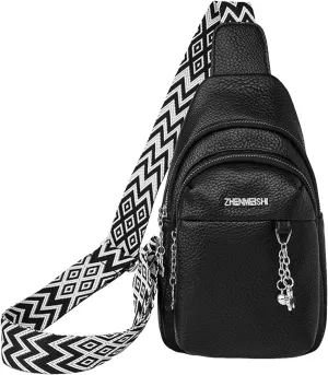 Tote Bag For Women Men Chest Bag Sling Bag Small Crossbody Pu Leather Satchel Day pack Fashion Shoulder Strap Bags U