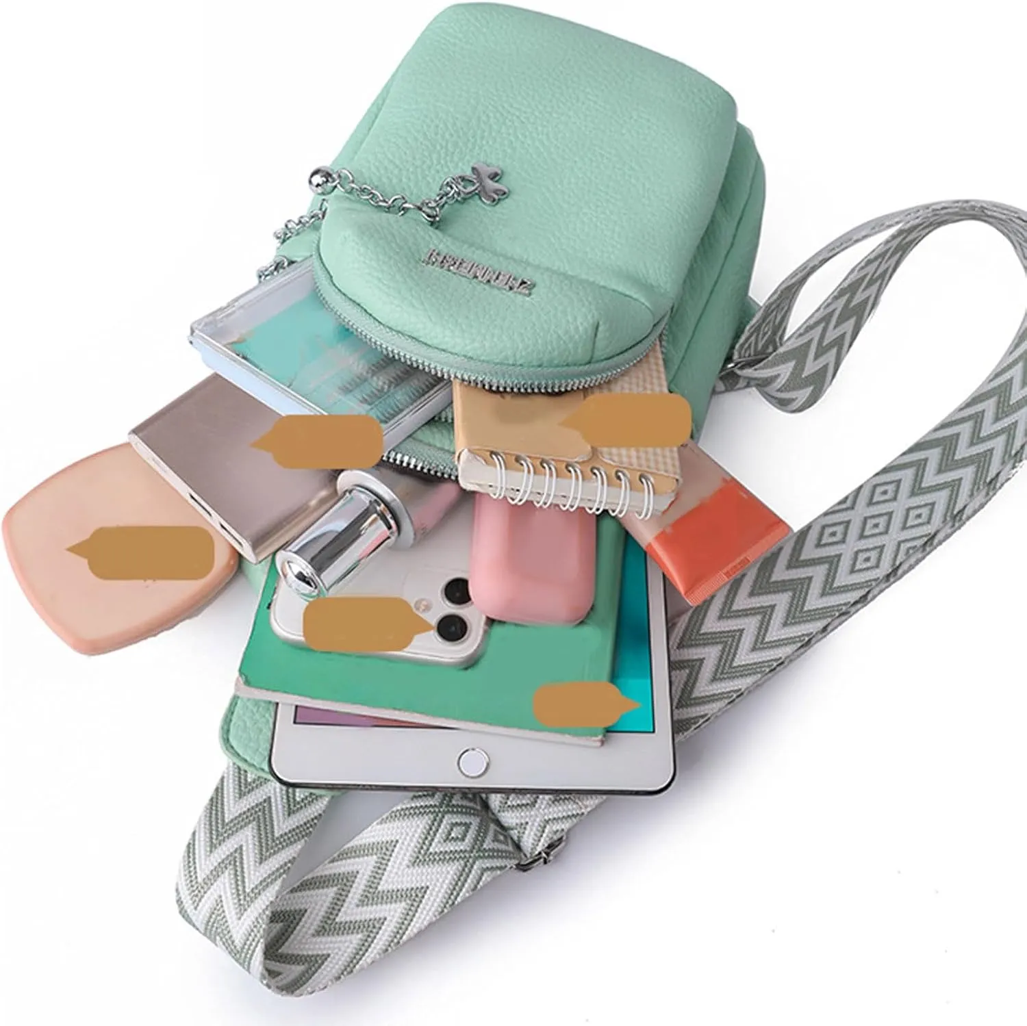 Tote Bag For Women Men Chest Bag Sling Bag Small Crossbody Pu Leather Satchel Day pack Fashion Shoulder Strap Bags U