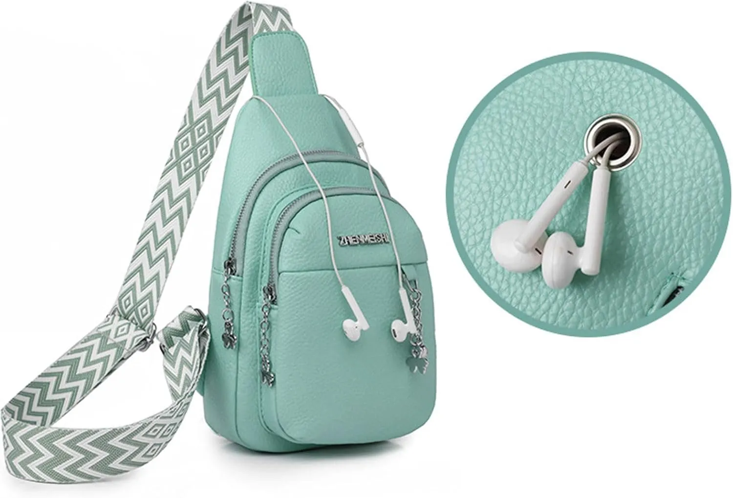 Tote Bag For Women Men Chest Bag Sling Bag Small Crossbody Pu Leather Satchel Day pack Fashion Shoulder Strap Bags U