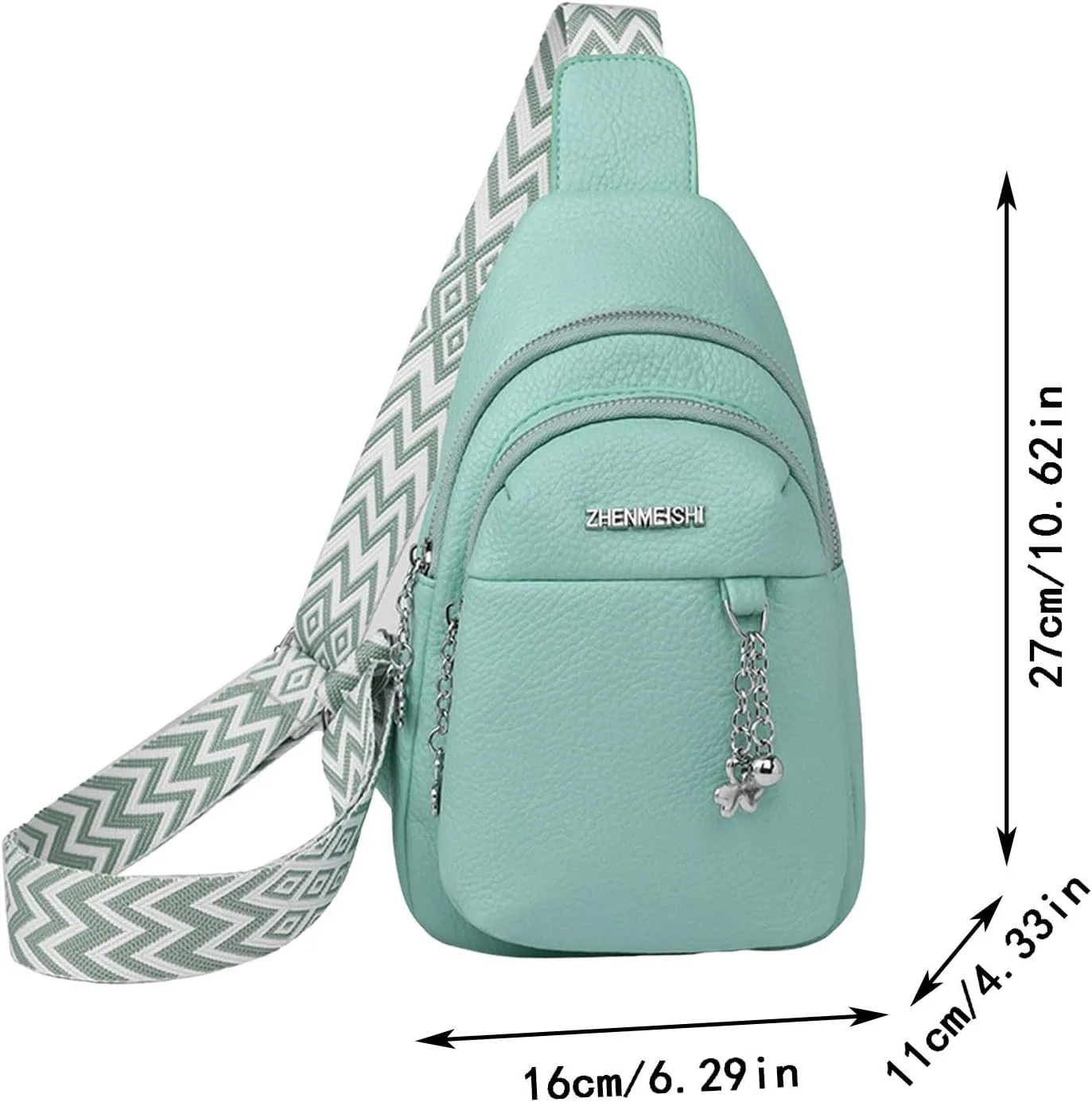 Tote Bag For Women Men Chest Bag Sling Bag Small Crossbody Pu Leather Satchel Day pack Fashion Shoulder Strap Bags U