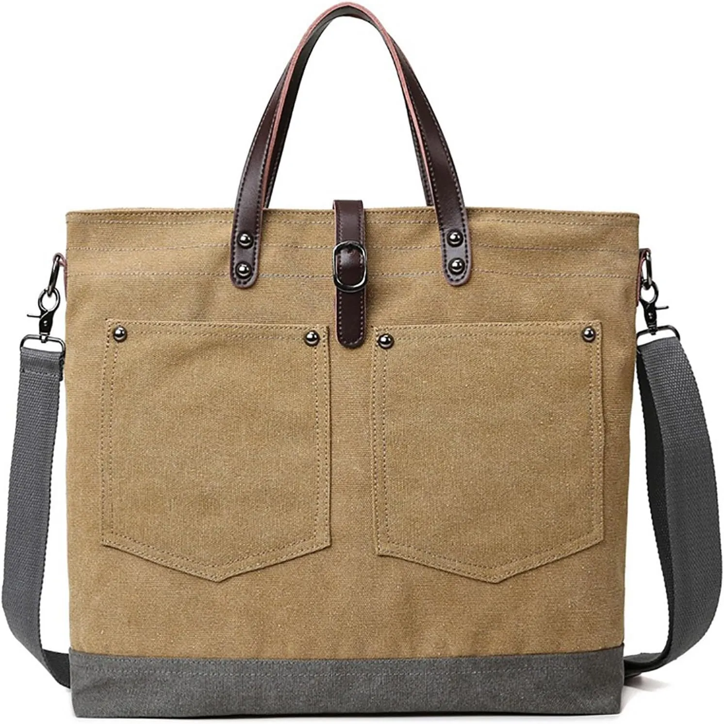 Tote Bags Purse for Women Waterproof Nylon Crossbody Bags for Woman Trendy Carry Options for Work and Daily Use(Khaki)