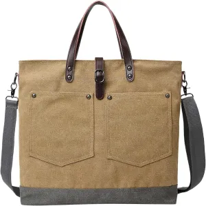 Tote Bags Purse for Women Waterproof Nylon Crossbody Bags for Woman Trendy Carry Options for Work and Daily Use(Khaki)