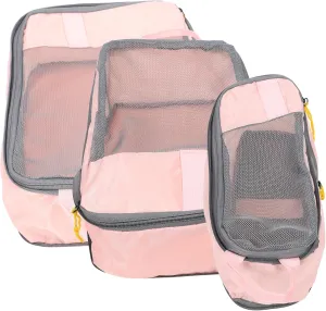Travel Pack Cubes Set 4 Compartments Compression Packing Bags Lightweight Suitcase Luggage Organizer for Women Men Travel Storage Bags