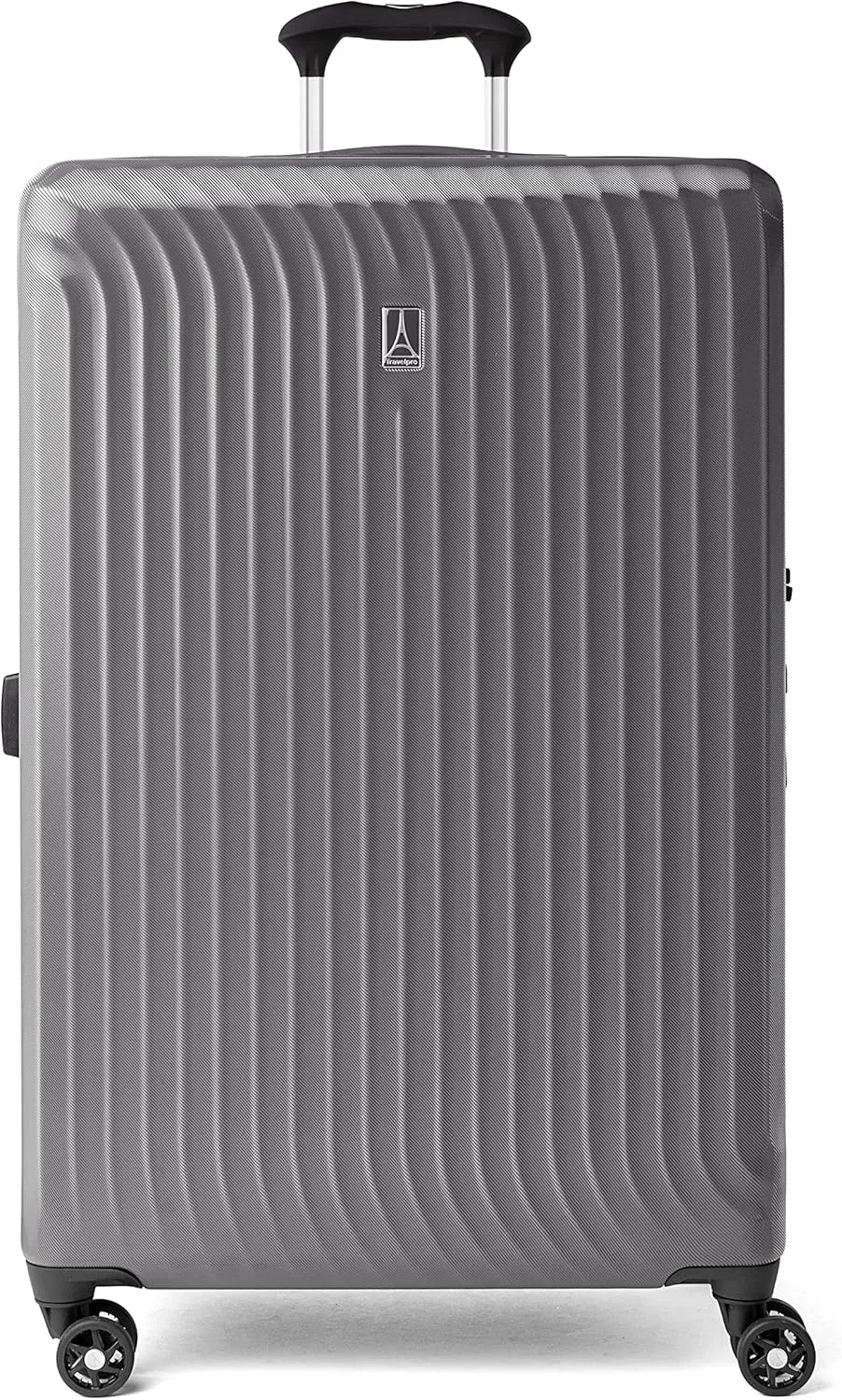 Travelpro Maxlite Air Hardside Expandable Checked Luggage, 8 Spinner Wheels, Lightweight Hard Shell Polycarbonate Suitcase, Shadow Grey, Checked Large 28-Inch