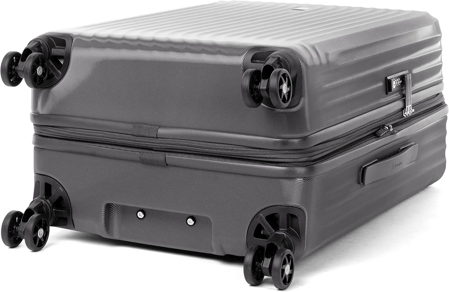 Travelpro Maxlite Air Hardside Expandable Checked Luggage, 8 Spinner Wheels, Lightweight Hard Shell Polycarbonate Suitcase, Shadow Grey, Checked Medium 25-Inch