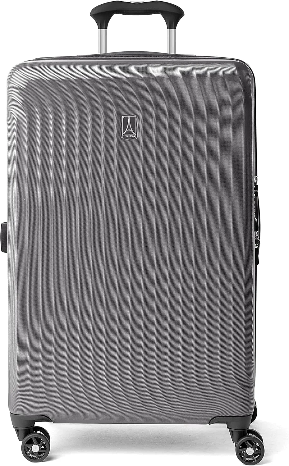 Travelpro Maxlite Air Hardside Expandable Checked Luggage, 8 Spinner Wheels, Lightweight Hard Shell Polycarbonate Suitcase, Shadow Grey, Checked Medium 25-Inch