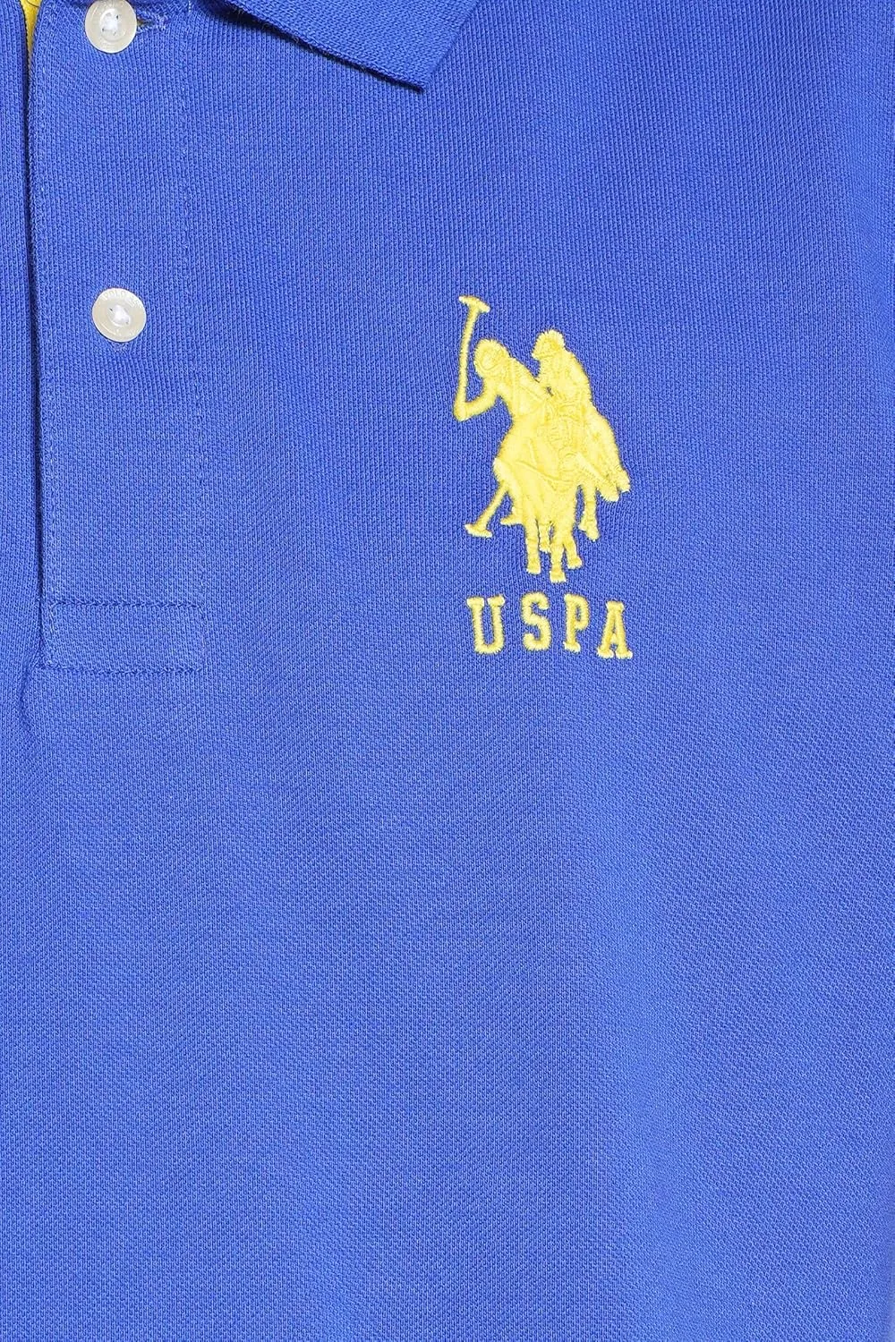 U.S. Polo Assn. Men's Short-Sleeve Polo Shirt with Applique, Casual Summer Slim Fit Polo Shirt with Contrast Color