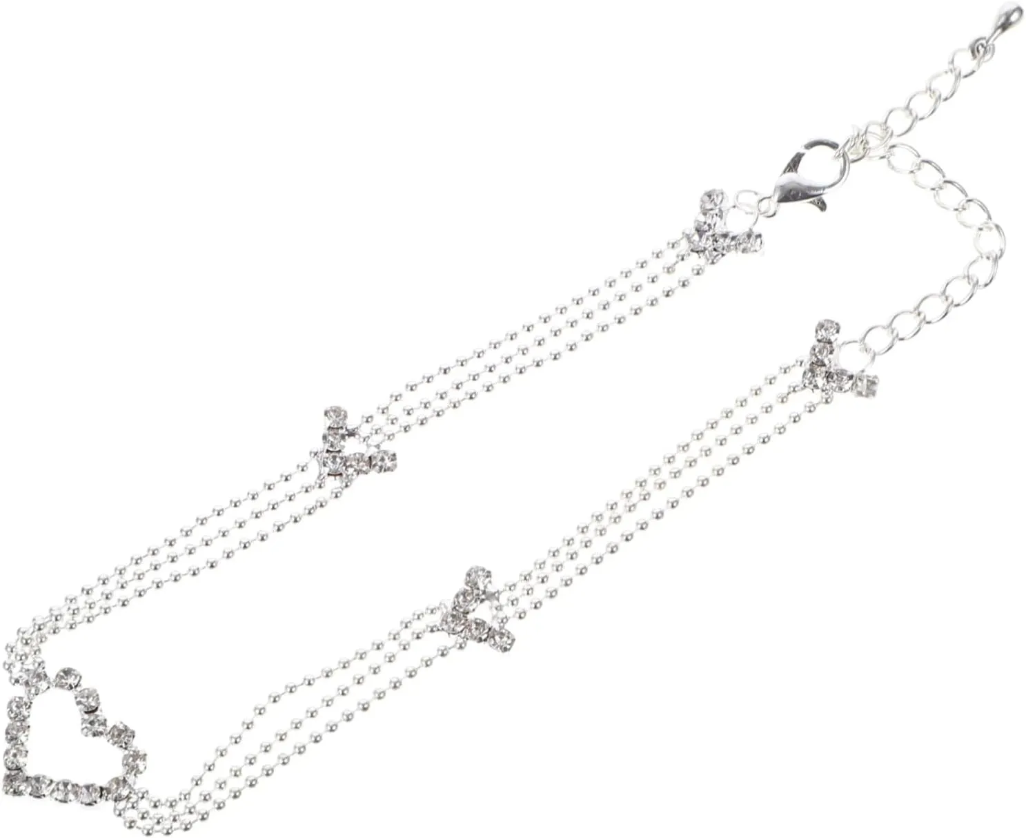 VALICLUD Titanium Steel Ankle Bracelet Chic Multi Foot Chain Jewelry for Women for Daily Wear Beach Parties and present Giving