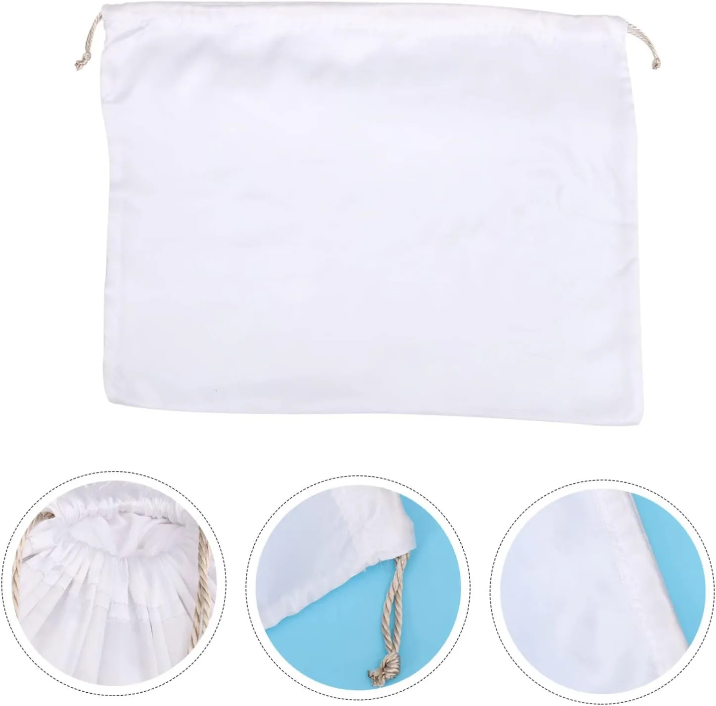 VANZACK 2pcs Silk Storage Bag Large Capacity Dustproof Household Clothing Drawstring