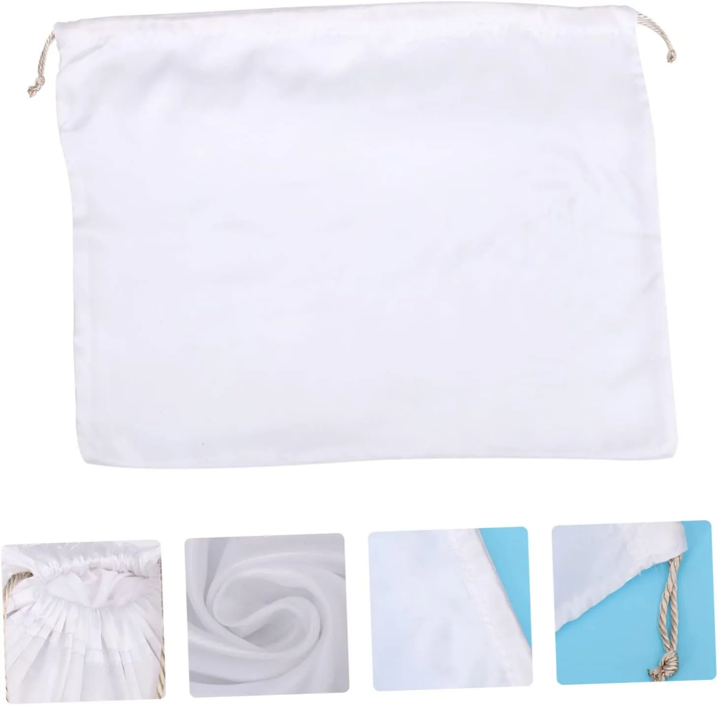 VANZACK 2pcs Silk Storage Bag Large Capacity Dustproof Household Clothing Drawstring