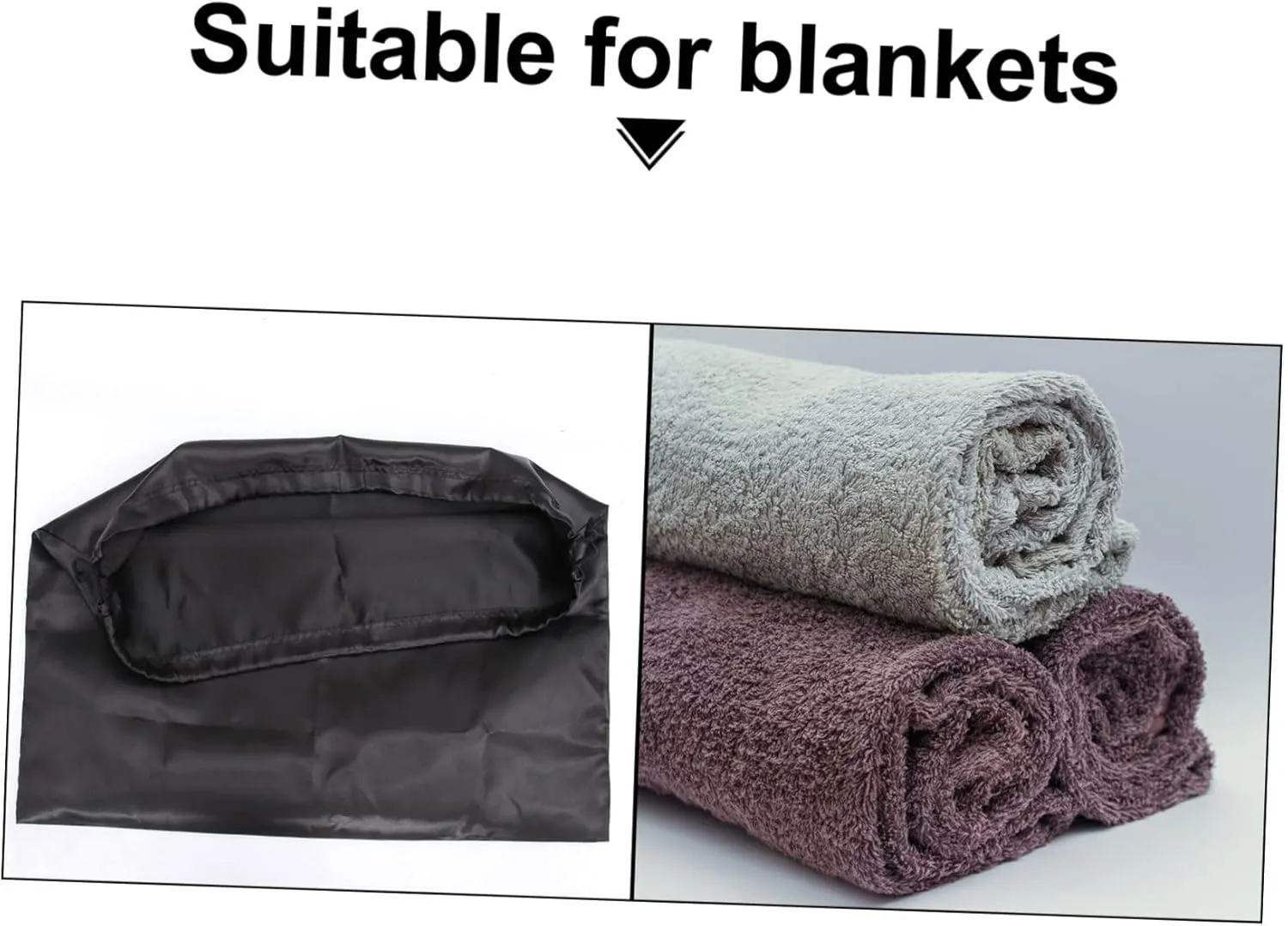VANZACK Drawstring Storage Bag Set: 2 Pcs Large Capacity Heavy Duty Mesh Drawstring Bag for Household Toy Clothing Quilt Reusable Nylon