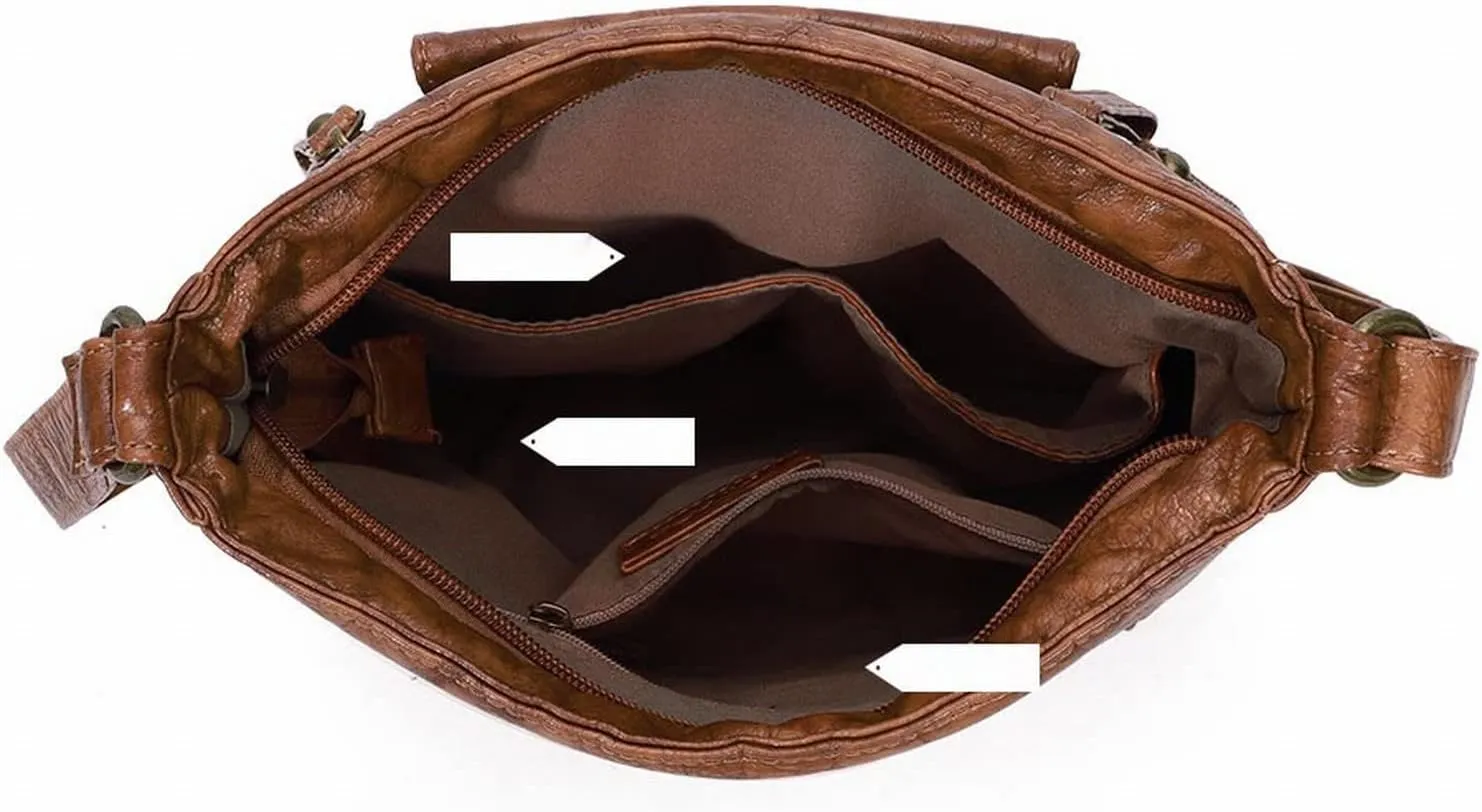 Women's Anti Theft Shoulder Bags Cute Hobo Tote Handbags Mini Clutch Purses with Zipper Closure Messenger Bag(C)