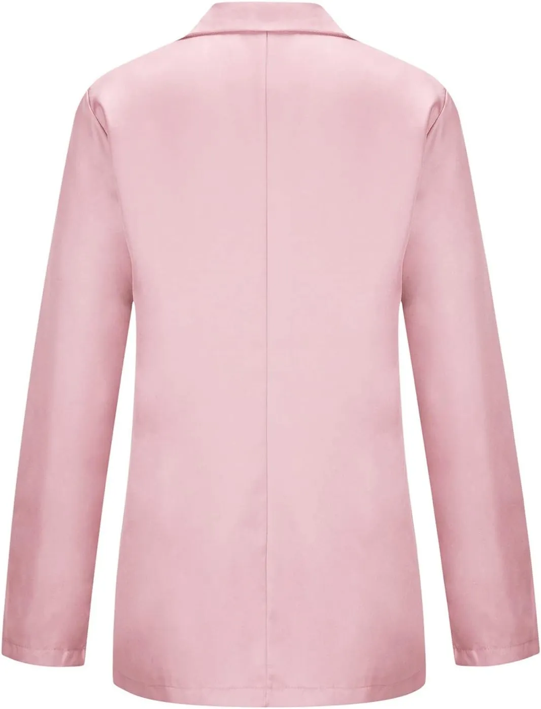 Women's Casual Blazers Long Sleeve Lapel Jacket Slim Open Front Cardigan Work Office Suit Coat with Pockets