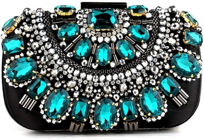 Women's Evening Bags Sparkly Rhinestone Clutch Purses Luxury Handbags for Wedding Prom Party Club
