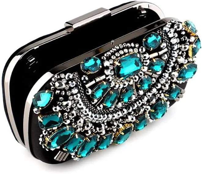 Women's Evening Bags Sparkly Rhinestone Clutch Purses Luxury Handbags for Wedding Prom Party Club