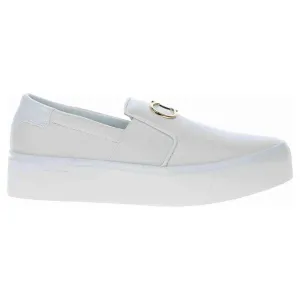 Womens Flatform Slip On - White