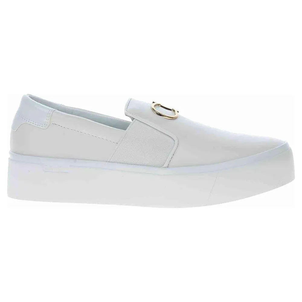 Womens Flatform Slip On - White