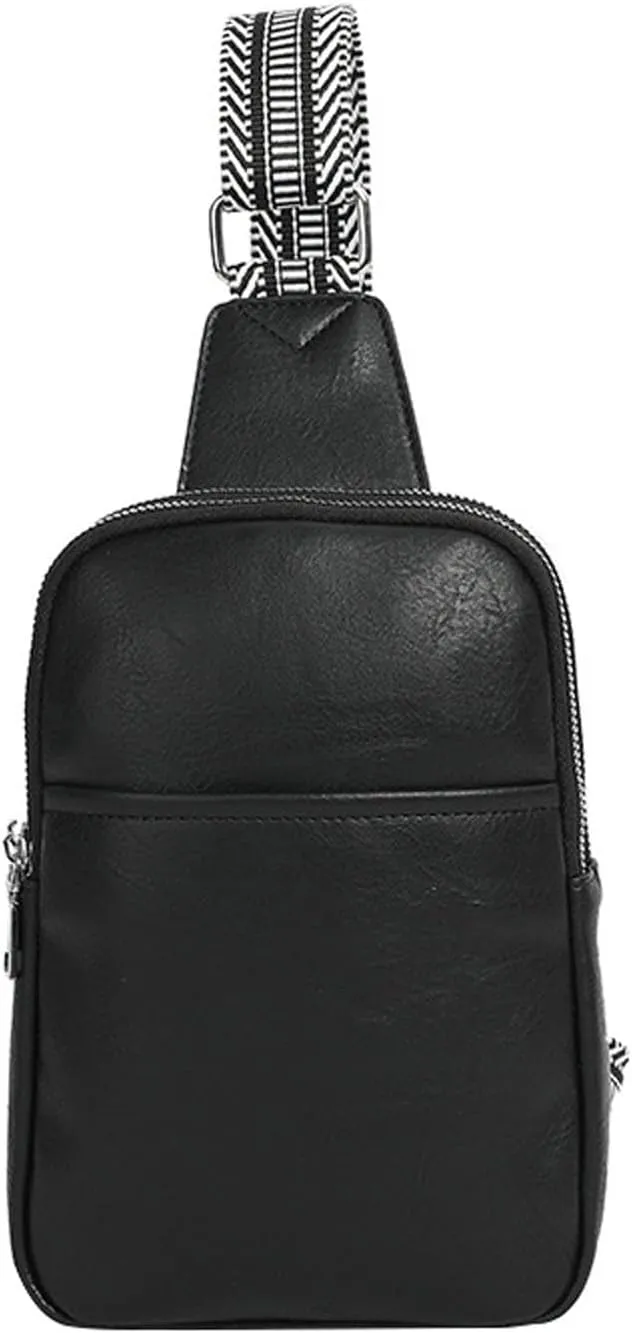 Womens Shoulder Handbag Sling Bag For Women Vegan Leather Fanny Pack Crossbody Bags Chest Bag For Women