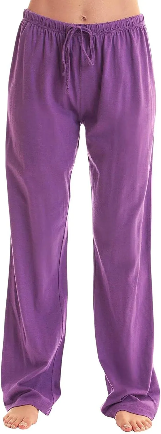Womens Straight Leg Pants Fashion Drawstring Elastic Waist Lounge Pant Comfortable Solid Casual Trousers with Pockets