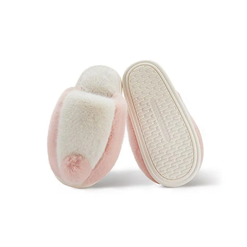 Women's Thick-soled Warm Non-slip Plush Slippers